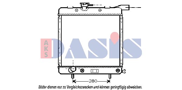 AKS DASIS radiatorius, variklio aušinimas 520730N